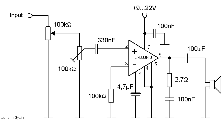 2.5W Audio Power Amplifier